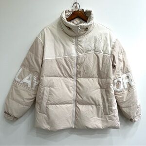 Women's Beige Puffer Jacket
